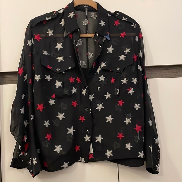 Rag & Bone blouse with stars - Picture 1 of 5